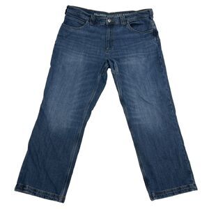 Duluth Trading Ballroom Double Flex Jeans Men's 40x30‎ Flannel Lined Relaxed Fit